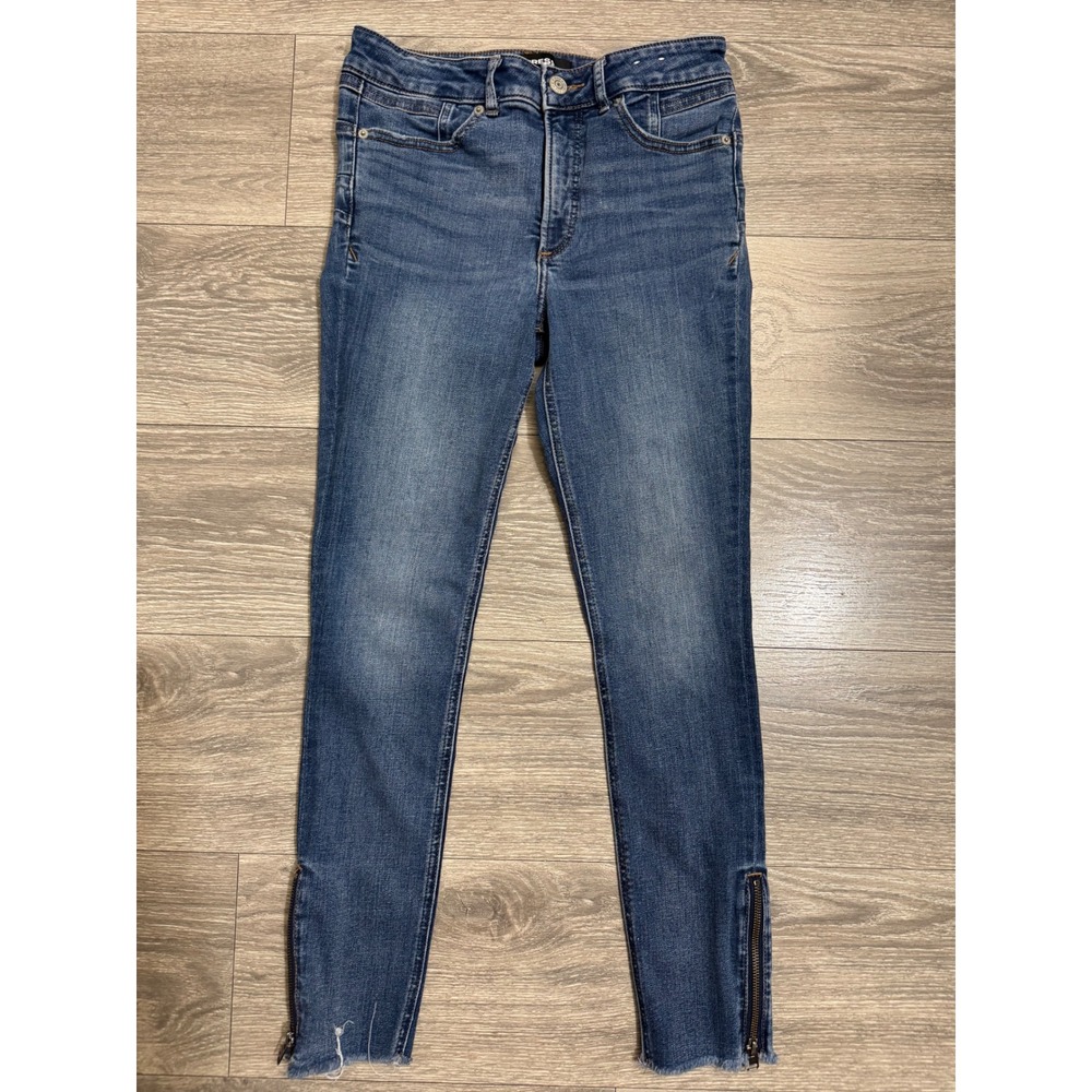 Express Womens Jeans 6R High Rise 28x26 Ankle Legging Stretch+ Perfect Lift Blue